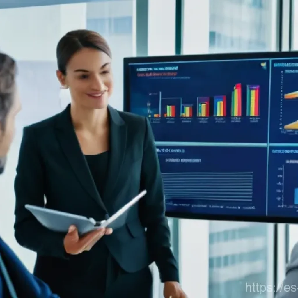 전산세무회계 자격증이 유리한 산업군 - **Prompt:** A diverse team of financial professionals, including men and women in smart business att...