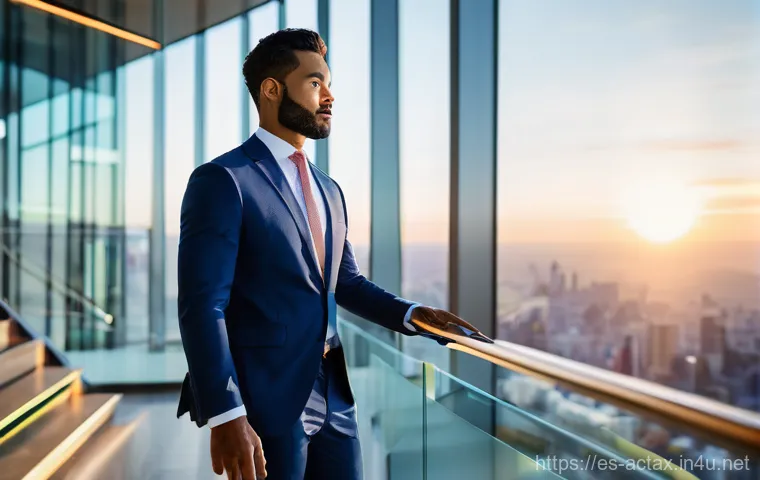 전산세무회계 자격증 활용 가능성 평가 - **Prompt:** A diverse, confident professional in their late 20s to early 30s, dressed in a sharp bus...