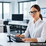 전산세무회계 이직 준비 단계 - **Prompt:** "A highly focused professional accountant, mid-30s, dressed in a sharp business shirt an...