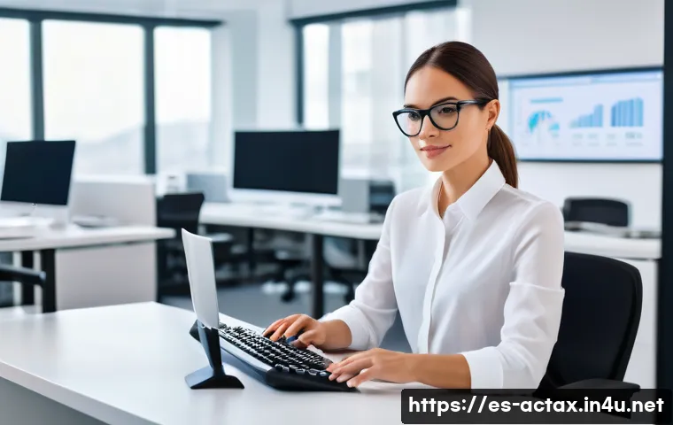 전산세무회계 이직 준비 단계 - **Prompt:** "A highly focused professional accountant, mid-30s, dressed in a sharp business shirt an...